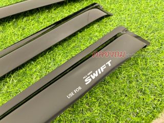 กันสาด SUZUKI Swift 2018 ดำ+สกรีน (AOS)