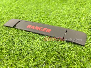 ครอบมือเปิดท้ายกระบะ ranger 2012-2018 ผิวดำ+แดง (AOS)